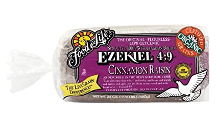 Food For Life Flourless Sprouted Grain Bread, Cinnamon Raisin, 24 oz (Frozen)