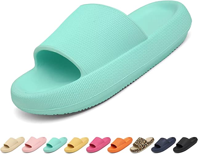 Somic Cloud Slides for Women Mens Slippers Non-slip Pillow Slides Soft Summer Sandals Quick-dry Shower Shoes Unisex Flip Flops for Indoor & Outdoor 3-13