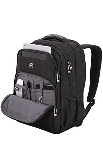 SwissGear Scansmart Backpack - Look Refined and Classy in this Laptop Carry-On. Incl. Trolley Strap