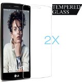 LG G4 Screen Protector2 Packsby AilunTempered Glass9H Hardness25D Curved EdgeUltra Clear TransparencyBubble FreeAnti-ScratchesFingerprintsampOil StainsCase Friendly-Siania Retail Package