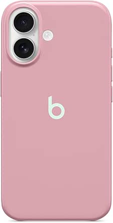 Beats iPhone 16 Case with MagSafe and Camera Control, Scratch-Resistant Protective Cover, Slim Fit, Microfiber Lining - Sunrise Pink