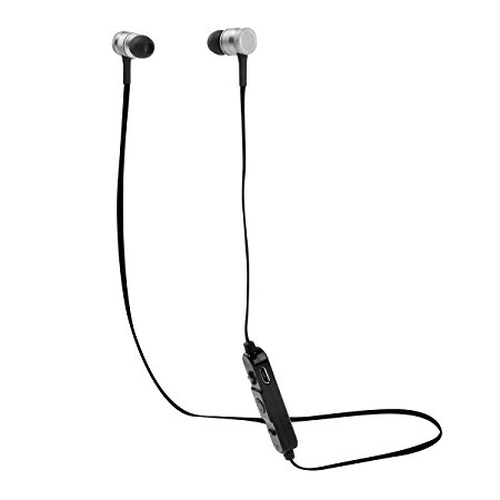 Bluetooth Earphones, SOONHUA Bluetooth Headphones Super Low Bass Sweatproof Sport Bluetooth Earbuds with Built-in Mic (gun color & black)