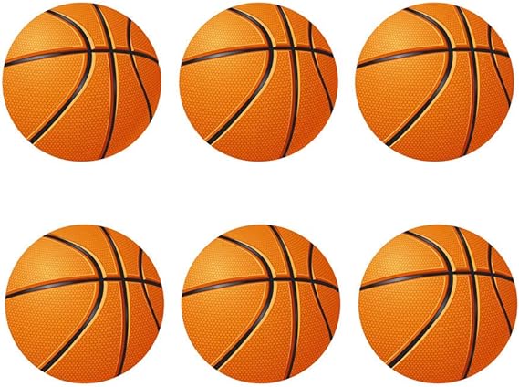 FOR U DESIGNS Basketballs Coaster for Drinks Absorbent Coasters Set Non Slipping Drink Spills Cup Mat Save Furniture from Stains & Damage