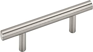 Amerock Bar Pulls 3 inch (76mm) Center-to-Center Satin Nickel Cabinet Pull - 10 Pack, 10BX40515G10