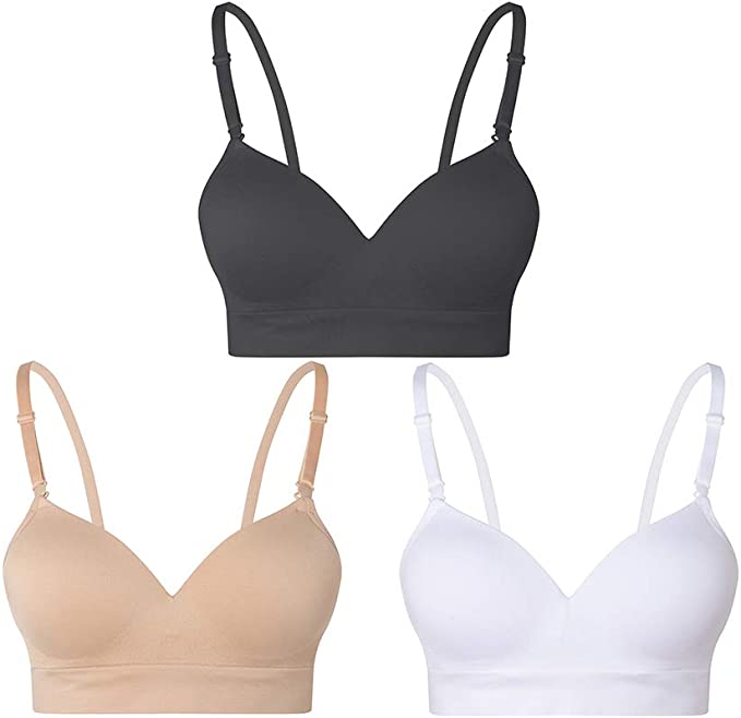 Lemef Wireless Bras for Women Seamless Padded Bras