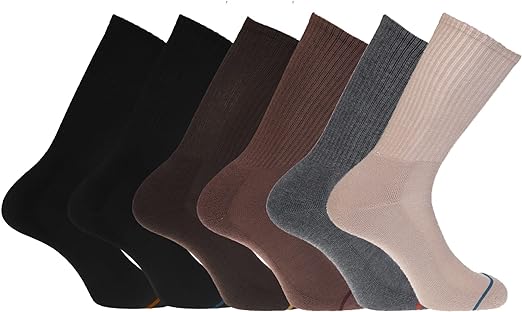 Dockers Men's Performance Socks - 3-Pairs and 6-Pairs Athletic and Dress Crew Socks for Men