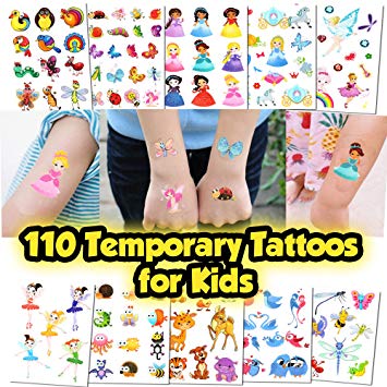 Kids Temporary Tattoos - More Than 100 Easy-to-Use Tattoos for Children (Kids Tattoos 4)