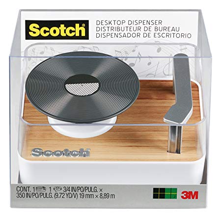 Scotch Magic Tape Dispenser, Record Player (C45-RECORD)