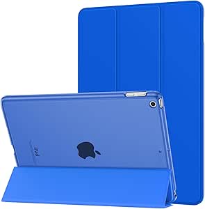 MoKo Case Fit 2018/2017 iPad 9.7 5th/6th Generation, Slim Lightweight Smart Shell Stand Cover with Translucent Frosted Back Protector Fit iPad 9.7 2018/2017, Auto Wake/Sleep, Indigo