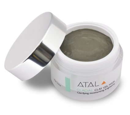 Clay Facial Mask by ATAL - Skin Cleanser and Moisturiser - Reduces Pores, Treats Acne and Problem Skin, Exfoliates, Anti Ageing Benefits - Natural Ingredients - Unique Canadian Glacial Marine Clay