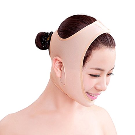 BIAL Anti Wrinkle Half Face Slimming Cheek Mask Lift V Face Line Slim up Belt Strap (M)
