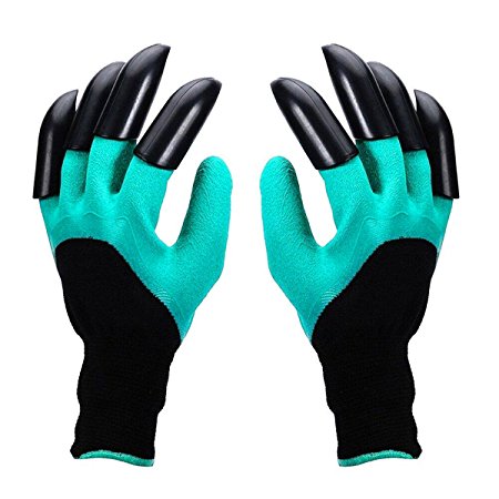 Garden Genie Gloves - Homeme Gardening Gloves With Claws for Digging & Planting