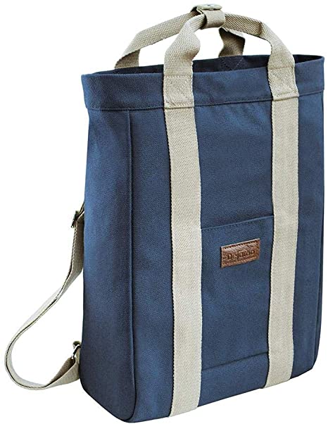 Dejaroo Canvas Travel Laptop Backpack for Women, Men or Kids (Blue)