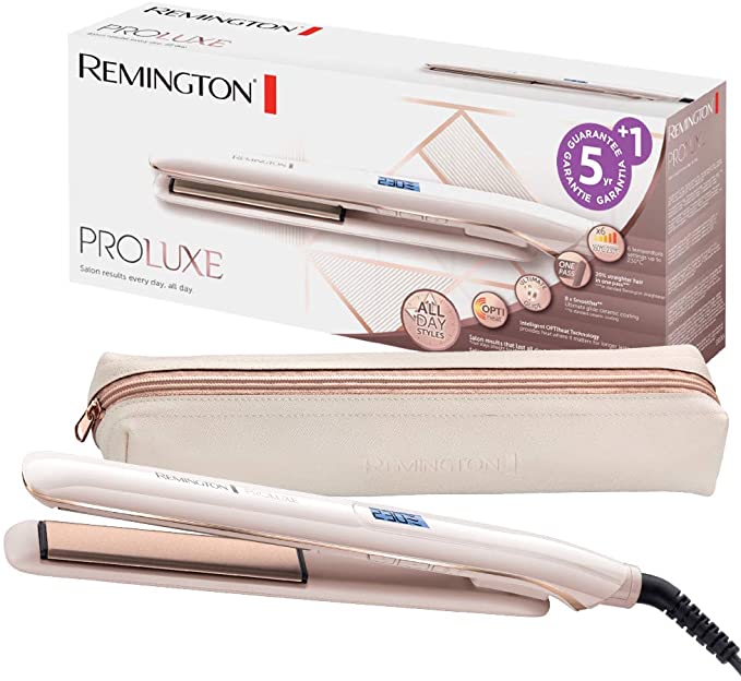 S9100 Hair Straightener PROluxe- Ultimate Glide Ceramic Coating and OPTIheat Technology of Remington