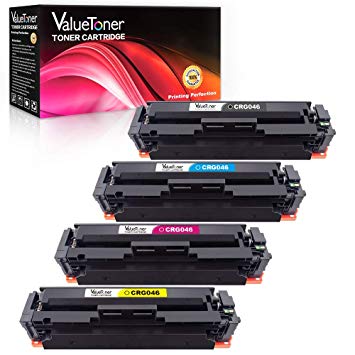 Valuetoner Compatible Toner Cartridge Replacement for Canon Cartridge 046 CRG 046 for Color ImageCLASS MF733Cdw, MF731Cdw, MF735Cdw, LBP654Cdw Printer (Black, Cyan, Magenta, Yellow, 4 Pack)