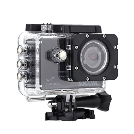 SJCAM Original SJ5000 WIFI Novatek 96655 14MP 170° Wide Angle 2.0'' LCD 1080P Sport Action Camera Waterproof Cam HD Camcorder Outdoor for Vehicle Diving Swimming (Black)