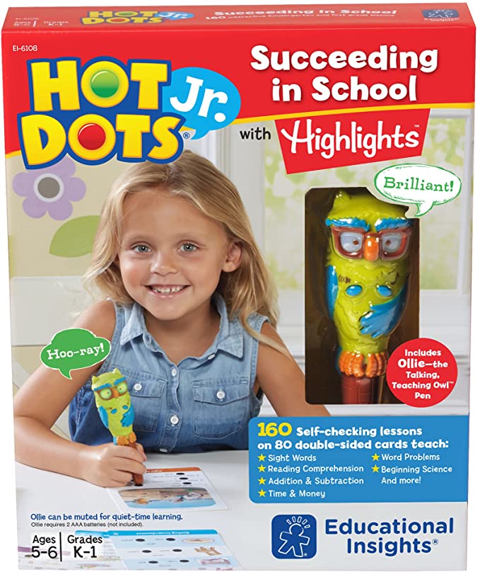 Educational Insights Hot Dot Jr. Succeeding in School Set with Highlights