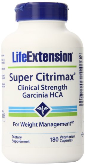 Life Extension Super Citrimax Vegetarian Capsules 180 Count