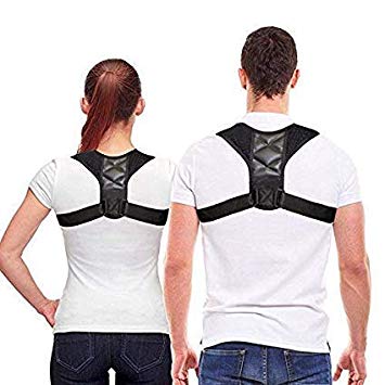 Back Posture Corrector for Men and Women - Comfortable Upper Back Brace Clavicle Support Device - Adjustable Shoulder Support for Pain Relief from Neck, Back & Shoulder