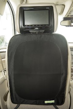 Premium Car Seat Back Protector - Kick Mat Stain and Kid Proof Seat Cover By Cubgear Black