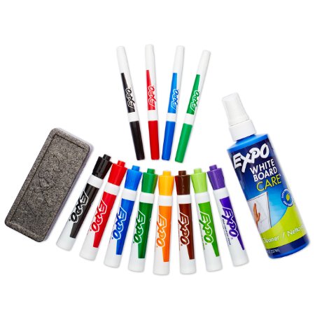 Expo Original Dry Erase Set Chisel Tip 15-Piece Assorted Colors