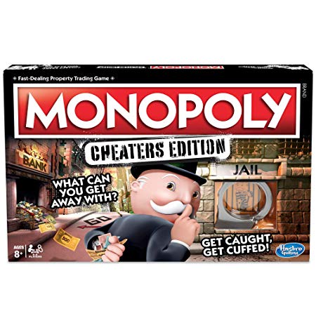 Monopoly Game Cheaters Edition Board Game Ages 8 and Up