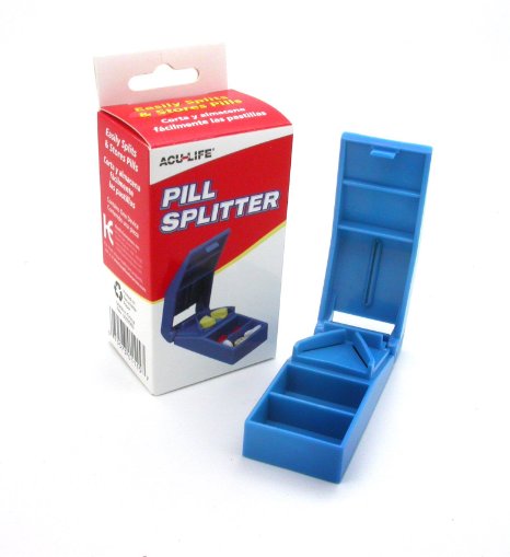 AcuLife Pill Splitter with Storage Compartment
