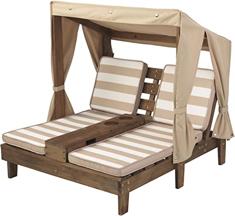 Double Sun Lounger with Coasters - for children