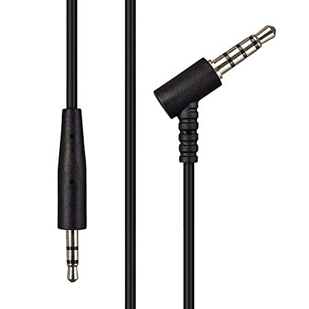 Replacement Extension Audio Cable Cord Line Compatible with for Bose OE2 OE2i On-Ear OE 2 Headphone (Black)