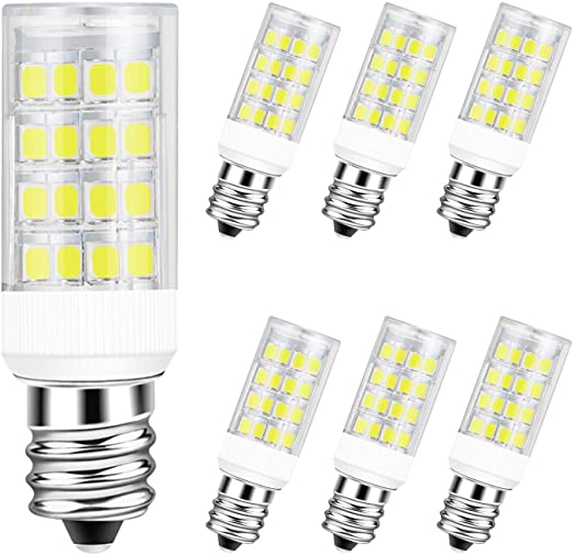 DiCUNO E12 LED Light Bulb 4W (40W Equivalent) Daylight White 6000K 400LM Non-dimmable 6-Pack