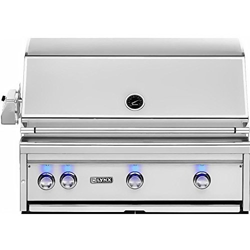 Lynx L36R-1-NG Built-In Natural Gas Grill with Rotisserie, 36-Inch