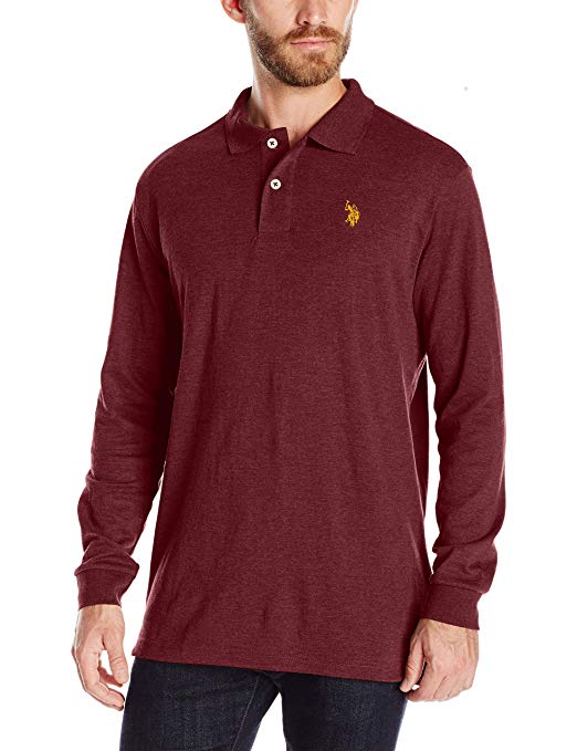 U.S. Polo Assn. Men's Classic Long Sleeve Interlock Polo Shirt