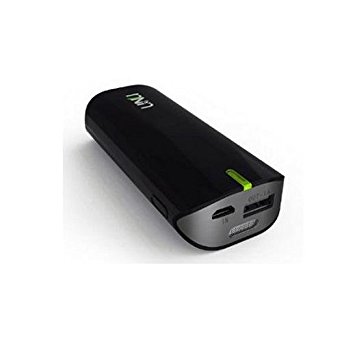 UNU Enerpak Tube 5000mAh USB External Battery Pack with Emergency Flashlight for Smartphones and Tablets  - Retail Packaging - Black