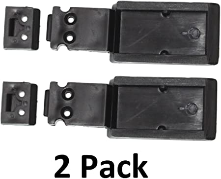 JSP Manufacturing Aftermarket Rear Sliding Glass Window Lock Latch Replacement Compatible with Chevy GMC Truck 88-98 (2PACK)