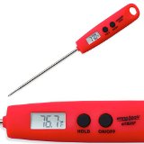 Digital Meat Thermometer - High Quality Instant Read Cooking Thermometer - Ultra Fast Accurate and Water Resistant - Long Probe - Best for BBQ Grilling Turkey
