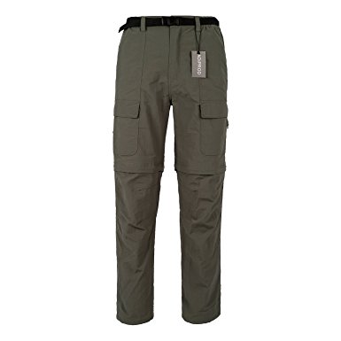 Quick Dry Pants, ADiPROD Men's Water Repellent Lightweight Convertible Cargo Shorts Hiking Pants