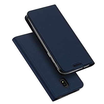 Samsung Galaxy J7 2018 Case,Galaxy J7 V 2nd Gen / J7 Aero / J7 Aura / J7 Crown / J7 Top / J7 Refine / J7 Eon / J7 Star Case,DUX DUCIS PU Leather Flip Folio Case (Deep Blue)