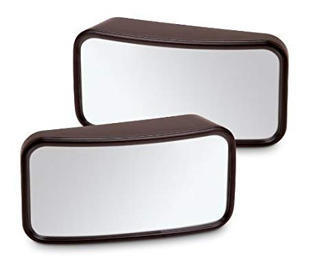 GF Pro Adjustable Blind Spot Convex Mirror For Autos/Cars/Trucks/SUV Attaches onto Existing Side Mirrors (Pack of 2)