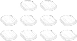 uxcell Earring Pads, 200pcs - Silicone Clip-on Earring Backs, Comfort Clip-On Earrings Cushions(Clear,15x12mm)