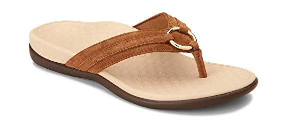 Vionic Women's Tide Aloe Toe-Post Sandal - Ladies Flip- Flop with Concealed Orthotic Arch Support