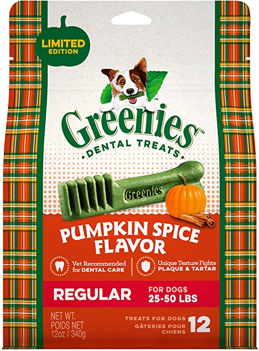 Greenies Pumpkin Spice Flavor Regular (12 Count)