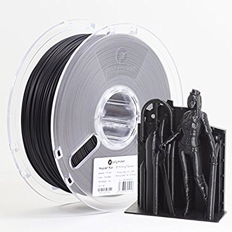 PolyLite 3D Printer Filament, PLA Filament, 1.75 mm Filament, 1Kg (2.2lb), Black