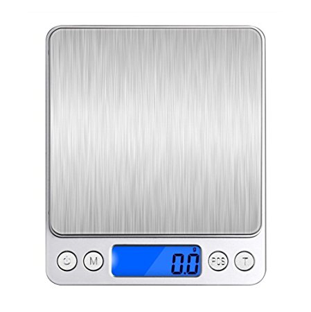 Wellehomi Digital Kitchen Scales( 500g/0.01g）Pocket Food Scales, Digital kitchen Scales, Food Scales, Pocket Scales, Electric Jewelry Scales, Light and practical 0.001oz Resolution Valentine's day gifts