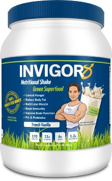 INVIGOR8 - Nutritional Shake & Organic Superfood (French Vanilla), 645g