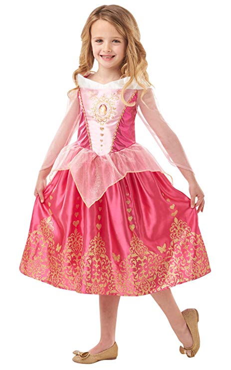 Rubie's 640714M Official Disney Princess Sleeping Beauty Gem Costume, Girls, Medium 5-6 Years, Height 116 cm