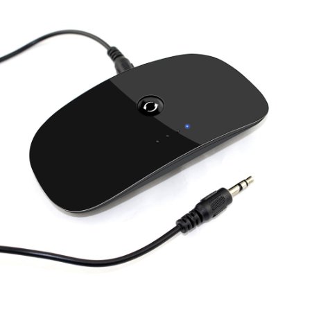 MAOZUA 2 in 1 Bluetooth Stereo Transmitter and Audio Receiver Wireless 2-in-1 atpX Adapter for TV, Speaker, Headphone, PC, iPod, MP3/ MP4, Car Stereo and More