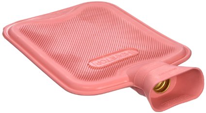 HomeTop Premium Classic Rubber Hot Water Bottle, Great for Pain Relief, Hot and Cold Therapy (2 Liters, Red)
