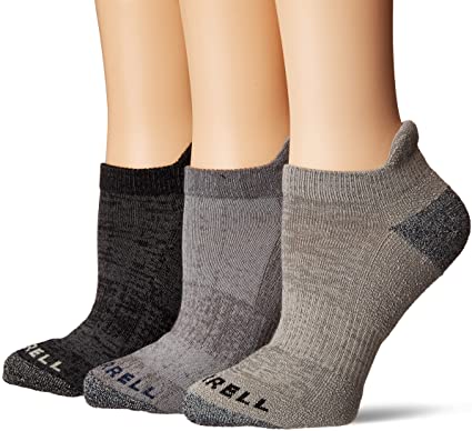 Merrell Women's 3 Pack Cushioned Performance Hiker Socks (Low Cut/Quarter/Crew)