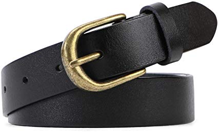 Women Leather Belt for Jeans Pants Plus Size Western Design Belt Alloy Buckle