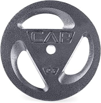 CAP Barbell Standard 1-Inch Grip Plates, Single, 25 Pound